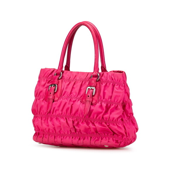 PRADA Pink Leather Shoulder Bag - Picture 2 of 12